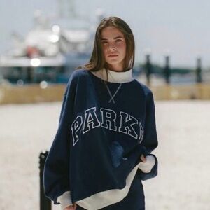 Parke Heritage Two Tone Varsity Mockneck